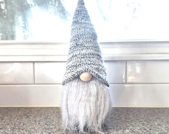 Gnomo tejido a mano: Tomte escandinavo, decoración de otoño e invierno