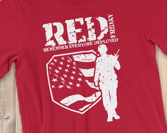 Red Friday Tshirt | Red Friday T-shirt | Remember Everyone Deployed | Remember Red Friday | Red Friday | Red Friday Gift | Military Gift |