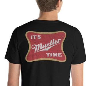 Original Distressed It&#39;s Mueller Time Back Print | Vintage Anti-Trump Mueller T-Shirt Back Print | Impeach Trump | Dump Trump | Not My Presi