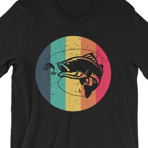 Retro Bass Fishing Shirt | Bass Fishing Shirt | Bass Fishing Gear | Bass Fishing Tshirt | Retro Fishing Shirt | Fishing Gift | Bass Fish image 1