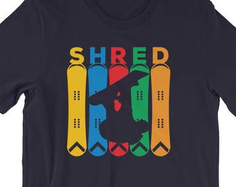 Retro Snowboarder | Vintage Snowboarding T-shirt | Retro Snowboarding T-shirt | Shred Snowboarding T-shirt | Kinder Snowboardt T-shirt