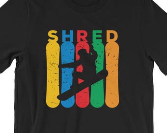 Retro Snowboarder | Vintage Snowboarding T-shirt | Retro Snowboarding T-shirt | Shred Snowboarding T-shirt | Kinder Snowboardt T-shirt