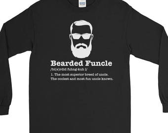 Bärtige Funcle Shirt | Funcle | Bart-Liebhaber | Spaß Onkel | Onkel Geschenk | Bärtigen Onkel T-shirt | Lustige Familie Geschenke | Onkel | Bart Geschenk