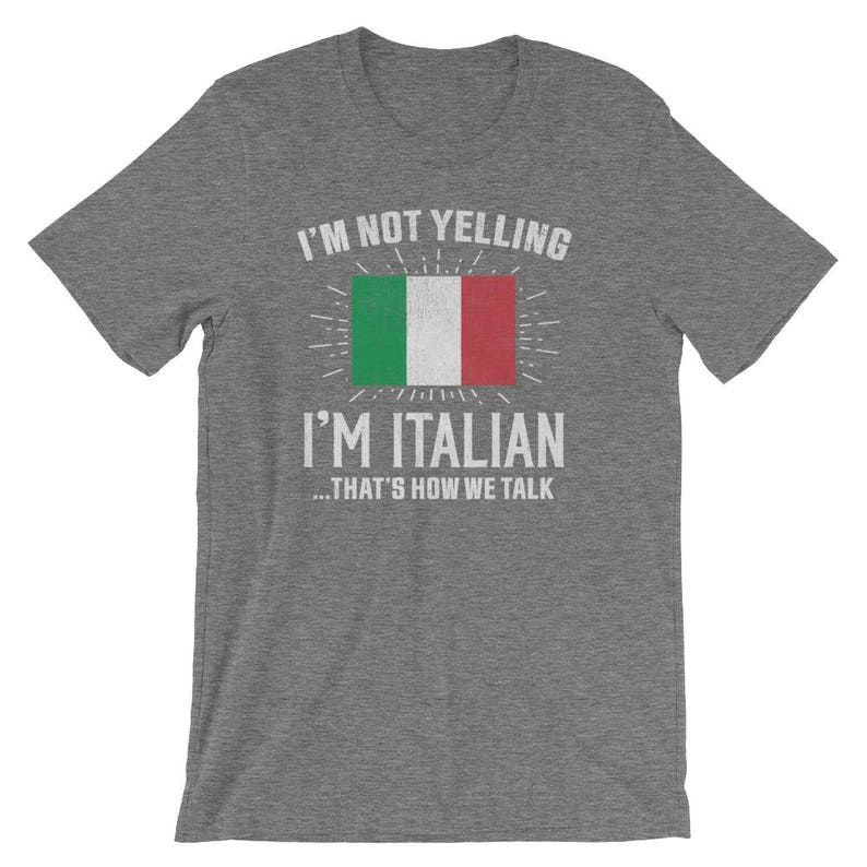 Jahrgang ich bin nicht schreien, ich bin Italienisch, das ist, wie wir sprechen T-Shirt, italienische Tshirt, lustige italienische Shirt, lustige italienische Geschenk, italienisch erdigen T-Shi Bild 5
