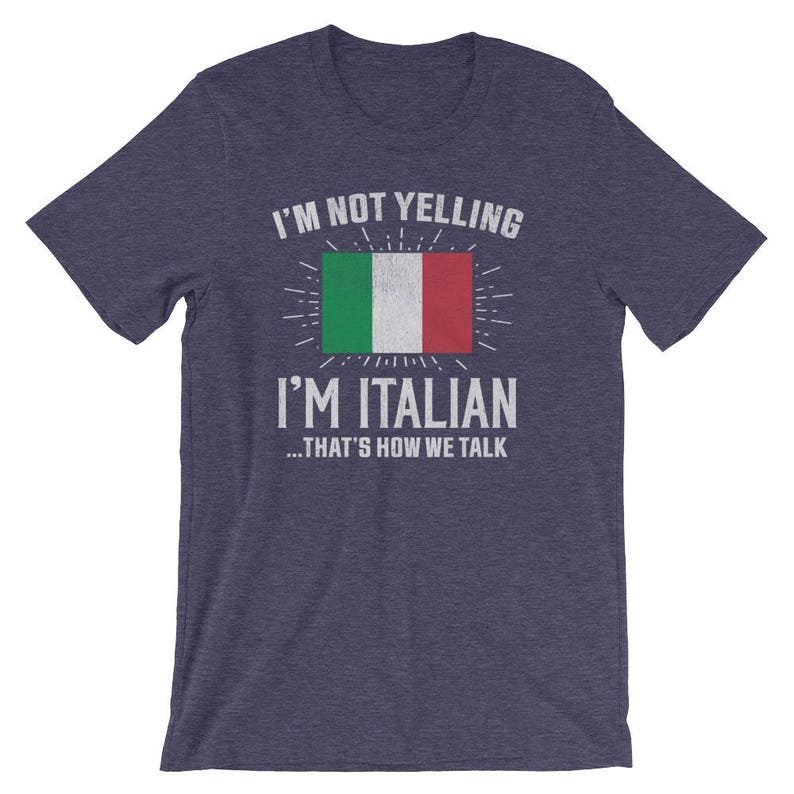 Jahrgang ich bin nicht schreien, ich bin Italienisch, das ist, wie wir sprechen T-Shirt, italienische Tshirt, lustige italienische Shirt, lustige italienische Geschenk, italienisch erdigen T-Shi Bild 3