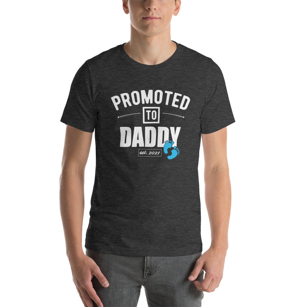 Mens Vintage Promoted to Daddy 2021 New Dad Baby Boy Tshirt - Etsy