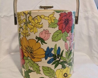 Vintage Floral Ice Bucket