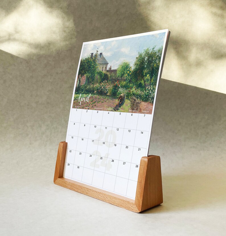 2024 Calendar. Large Size Desk Calendar. Christmas Gift. New Year Gift