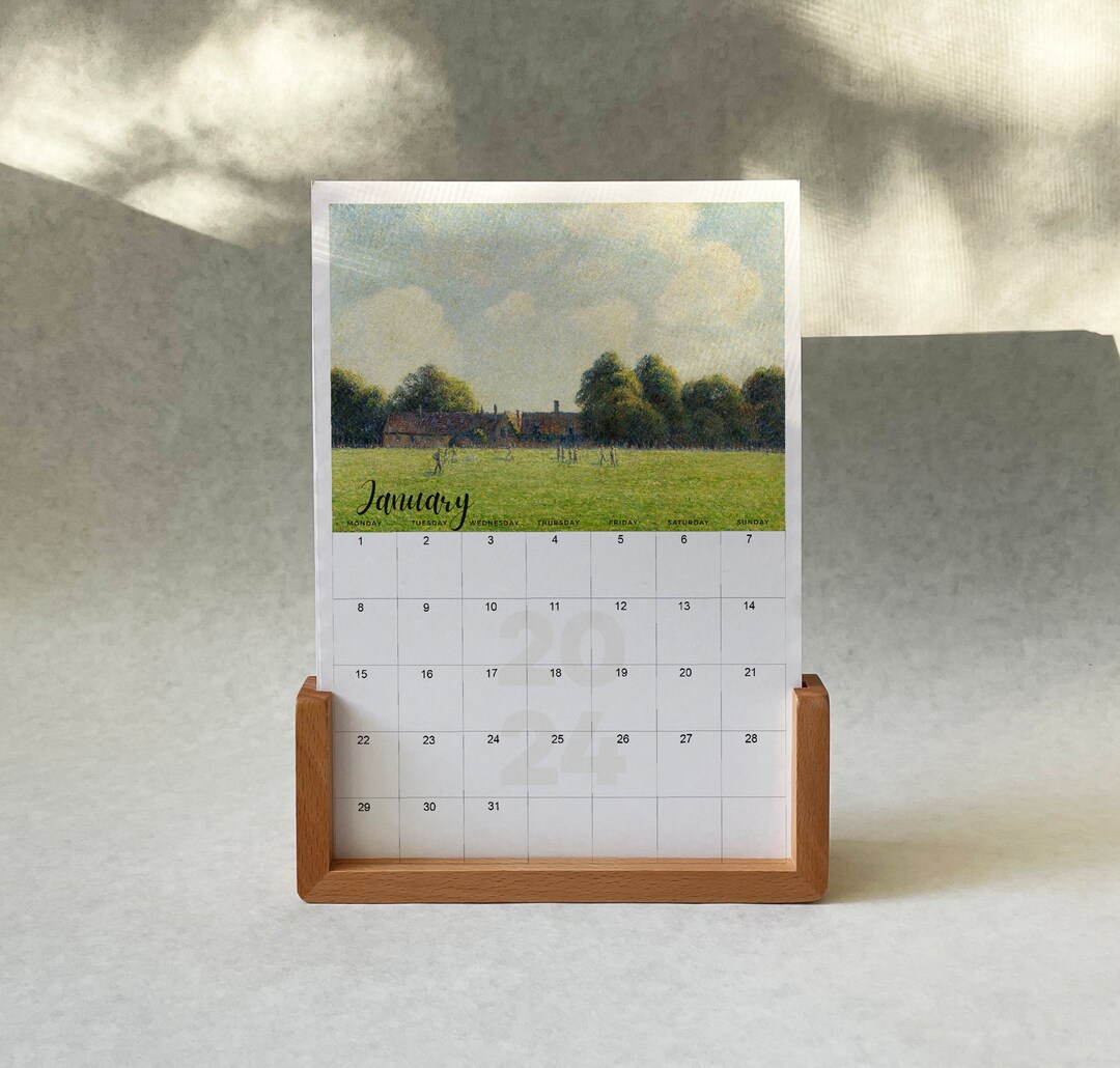 2024 Calendar. Large Size Desk Calendar. Christmas Gift. New Year Gift