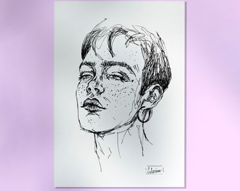 Sad Boy - Print - A4