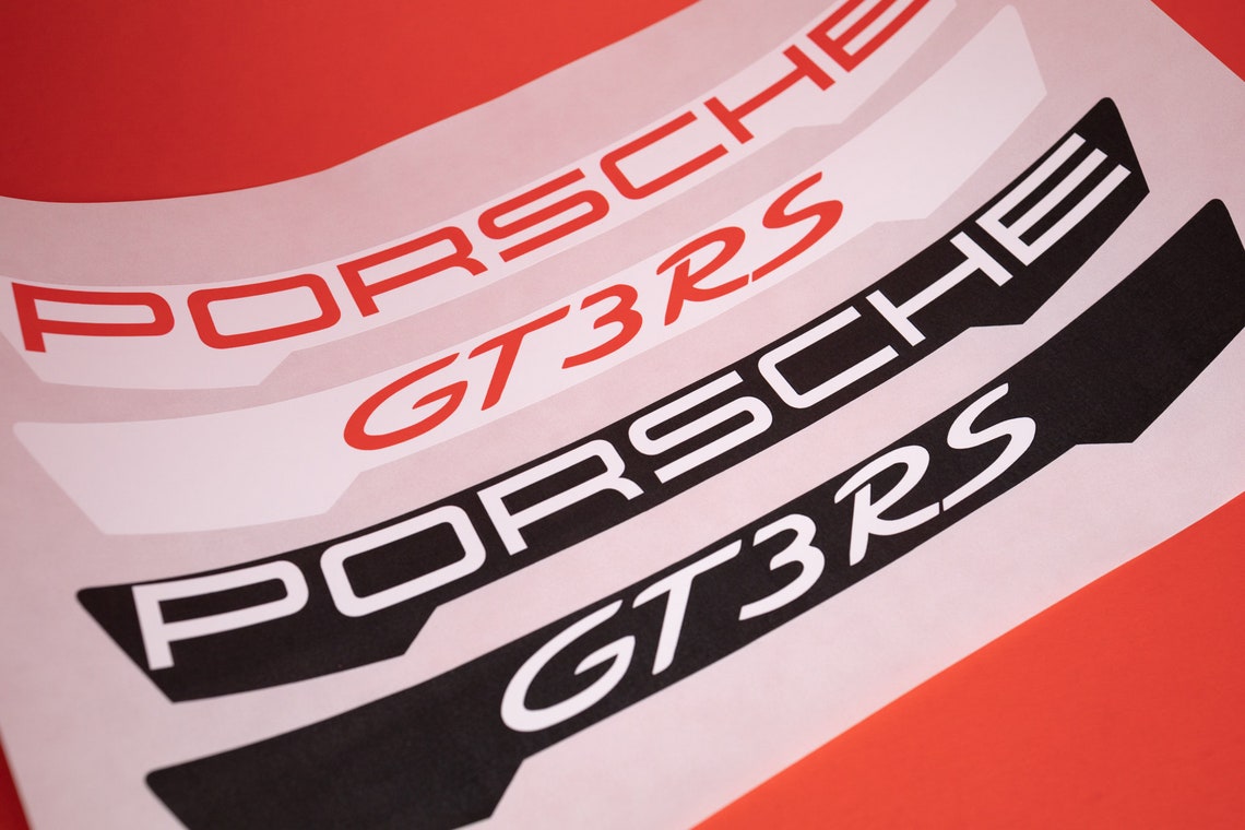 PORSCHE Helmet Visor Decals GT3 RS US Based Seller Etsy