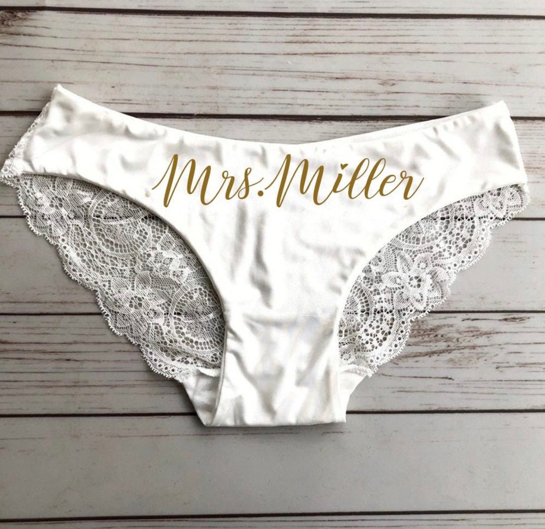 Custom Bridal Underwear Etsy