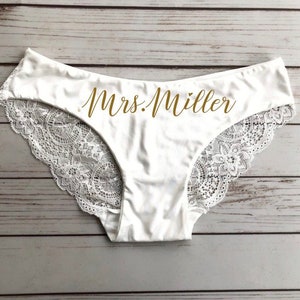 Custom bridal underwear