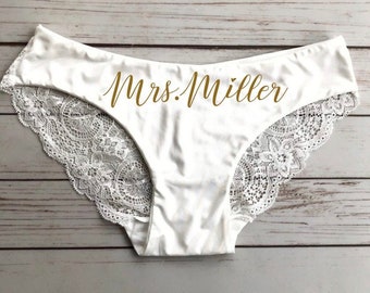 Custom bridal underwear