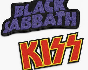 Iron on Black Sabbath/Kiss Patch