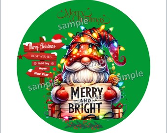 Green Merry Christmas Edible image cake topper for jelly art, Impresiones y transfer para gelatinas Gelapaletas papel de arroz o papel bond