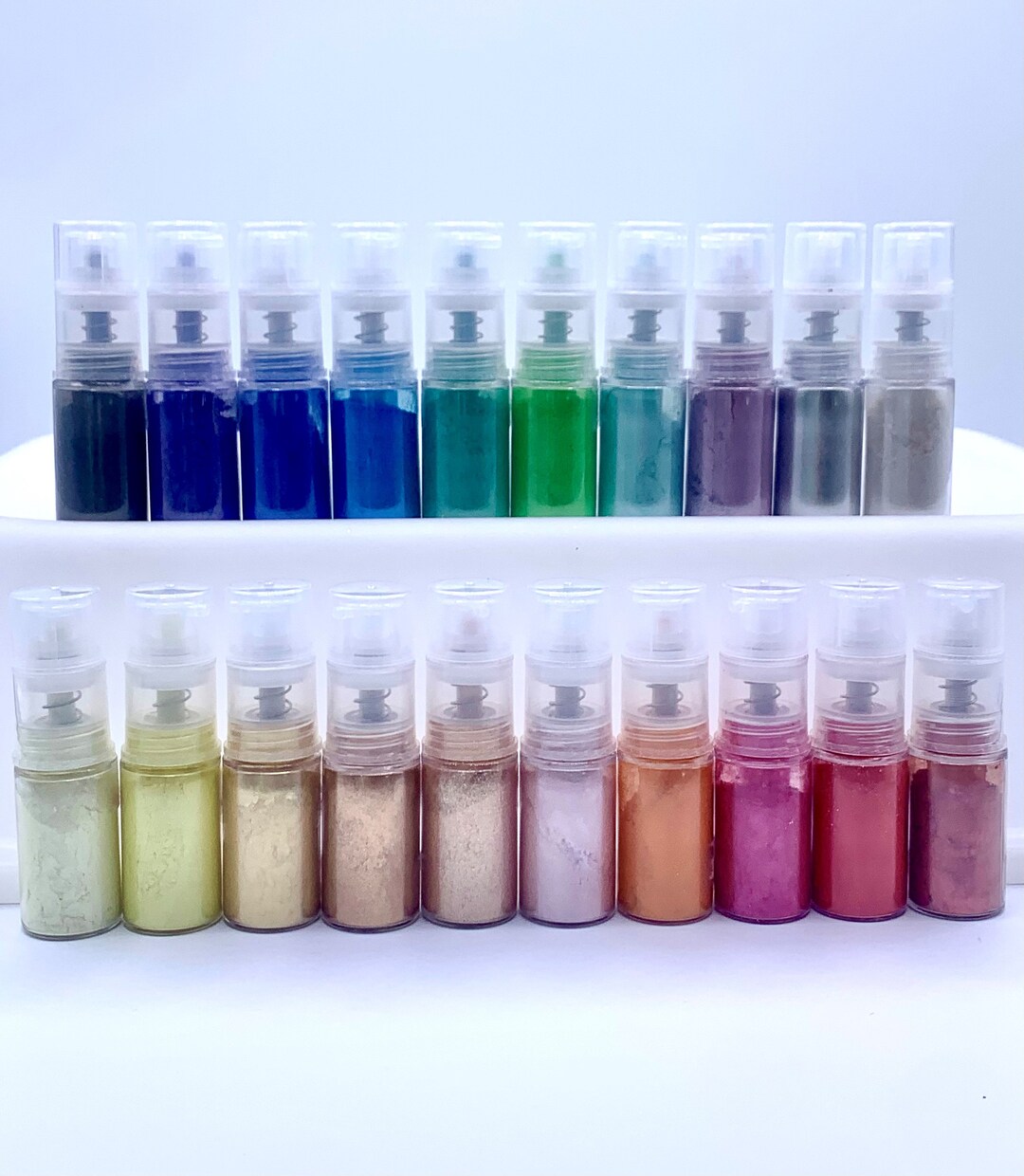 Luster Dust set of 12 by Elemental Colors 2 gr cake decorating