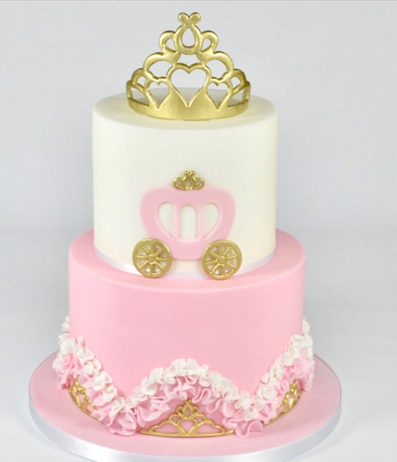 Princess Crown Tiara Plastic Fondant Cutter Cake Mold Fondant Etsy