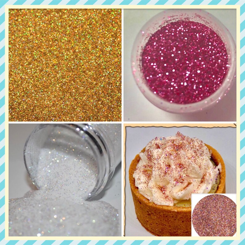 WHOLESALE Edible Glitter disco Dust Cake edible decoration Etsy