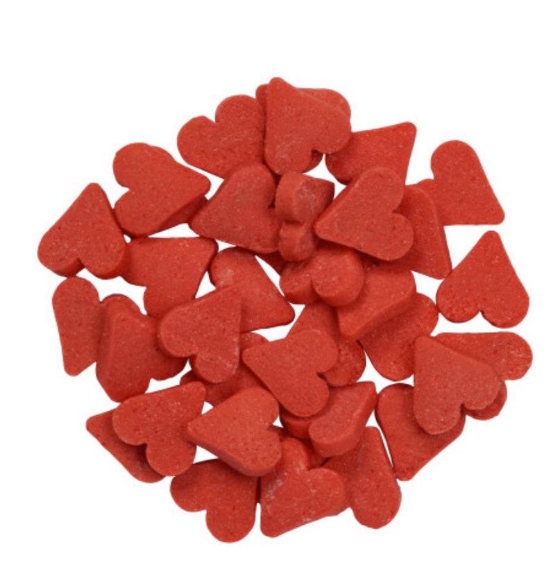 Essbare rote Herz Valentinstag Konfetti spriert für Kuchen Etsy