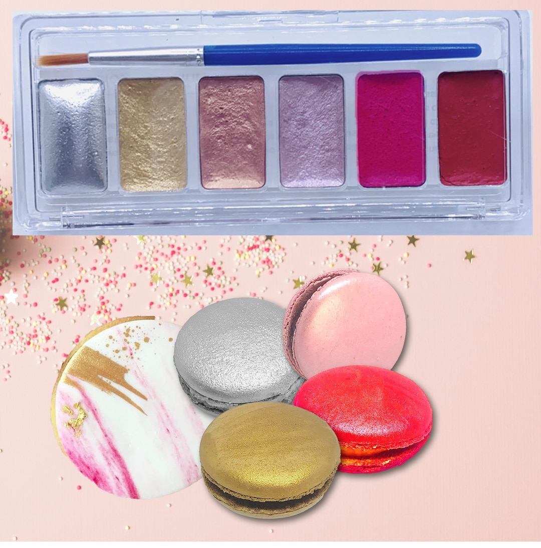 Edible Luster Dust Coloring Palette, Water Activate Petal Dust
