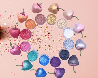 Edible Glitter for cake decoration 12 colors, 5gr each, Sparkling glitter for cookie & bakery decorating, Glitter for drink, cocktail bomb.