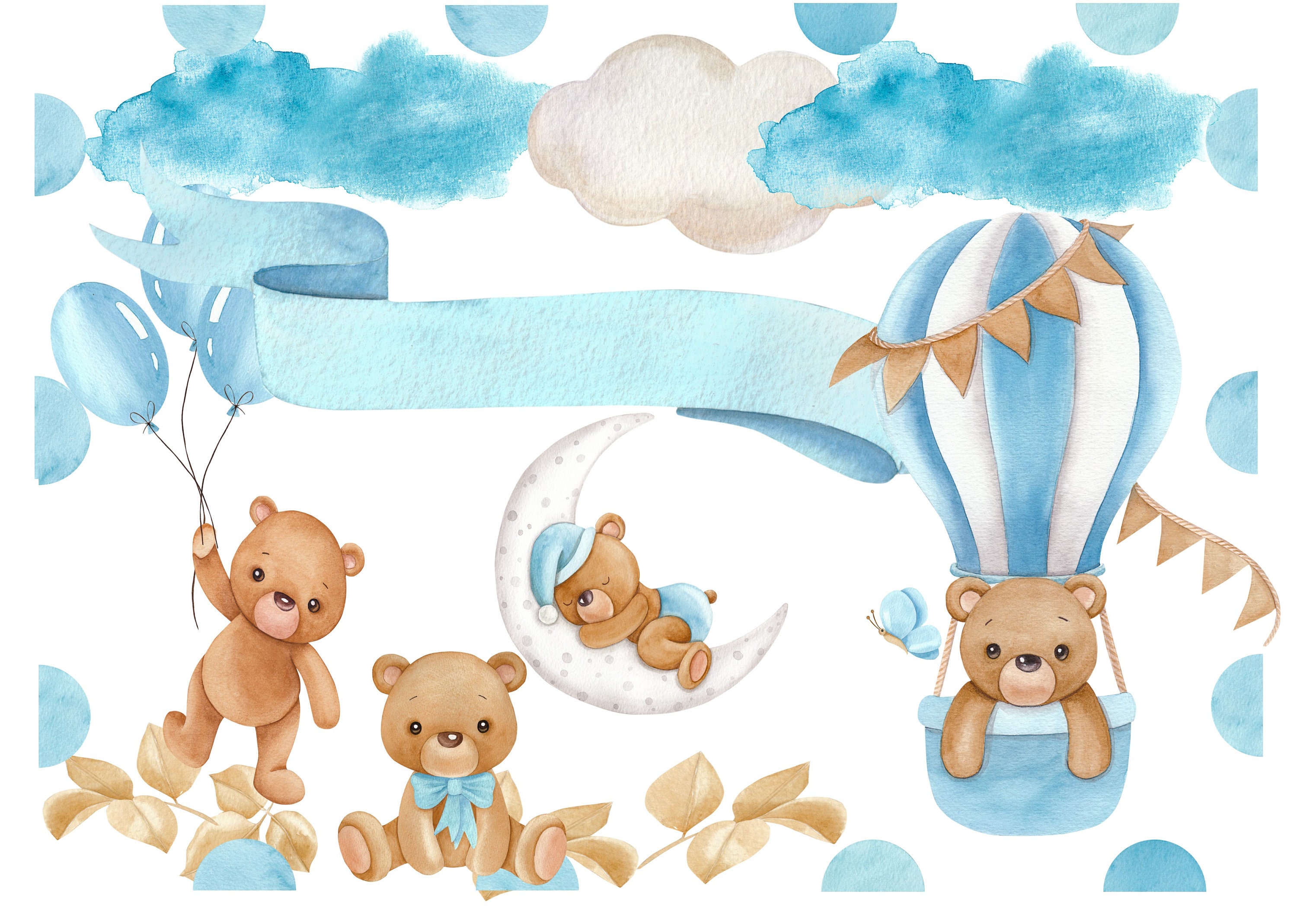 TEDDY BEAR Image Cake Topper- Birthday BEAR Edible Cake Topper Icing ...
