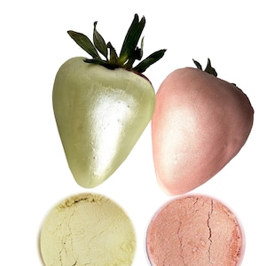 Pó comestível de brilho em ouro rosa e champanhe para decoração de bolo, cobertura de chocolate de morango/decoração fondant, pintura em pó para colorir alimentos