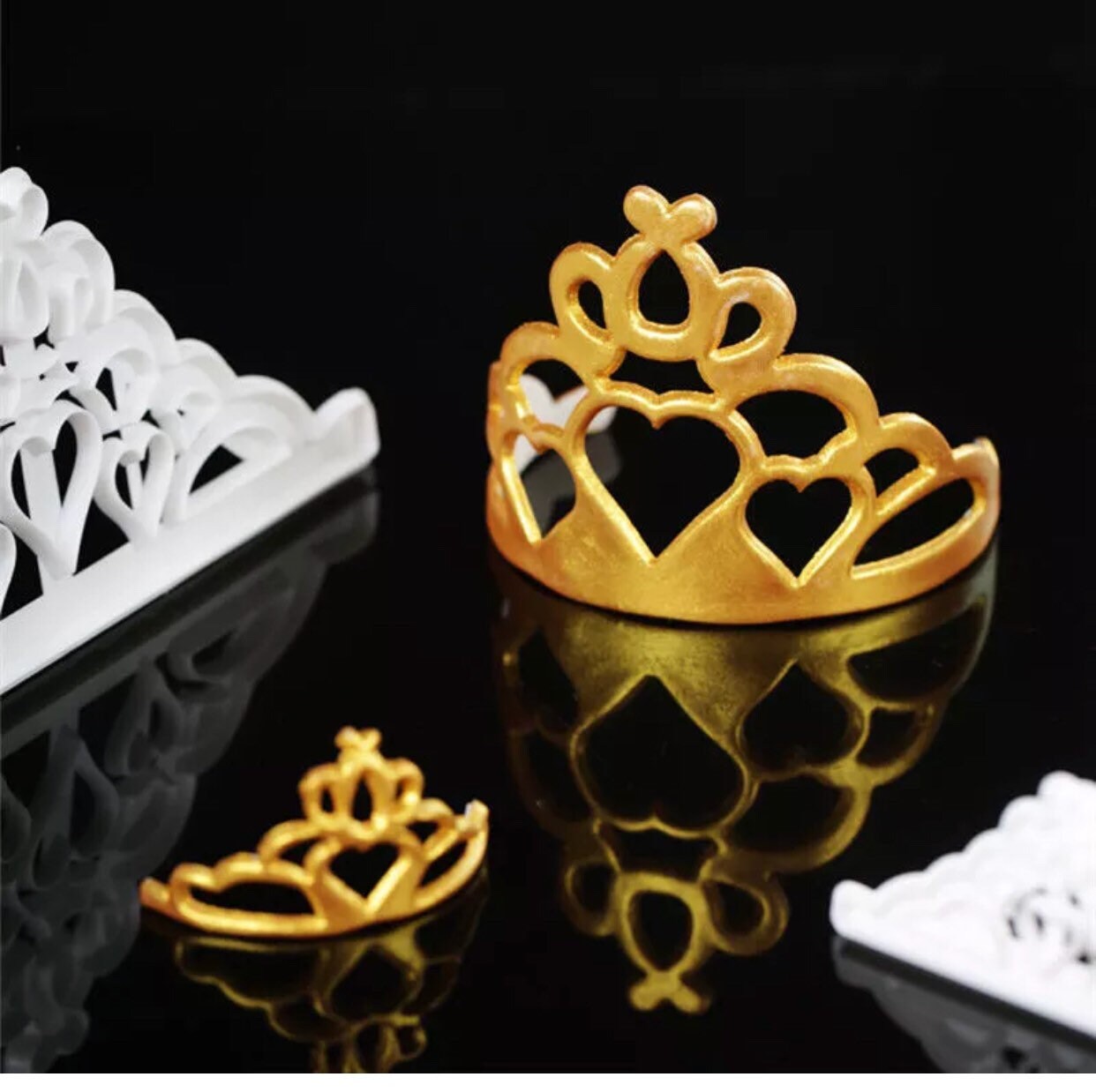 Princess Crown Tiara Plastic Fondant Cutter Cake Mold Fondant Etsy