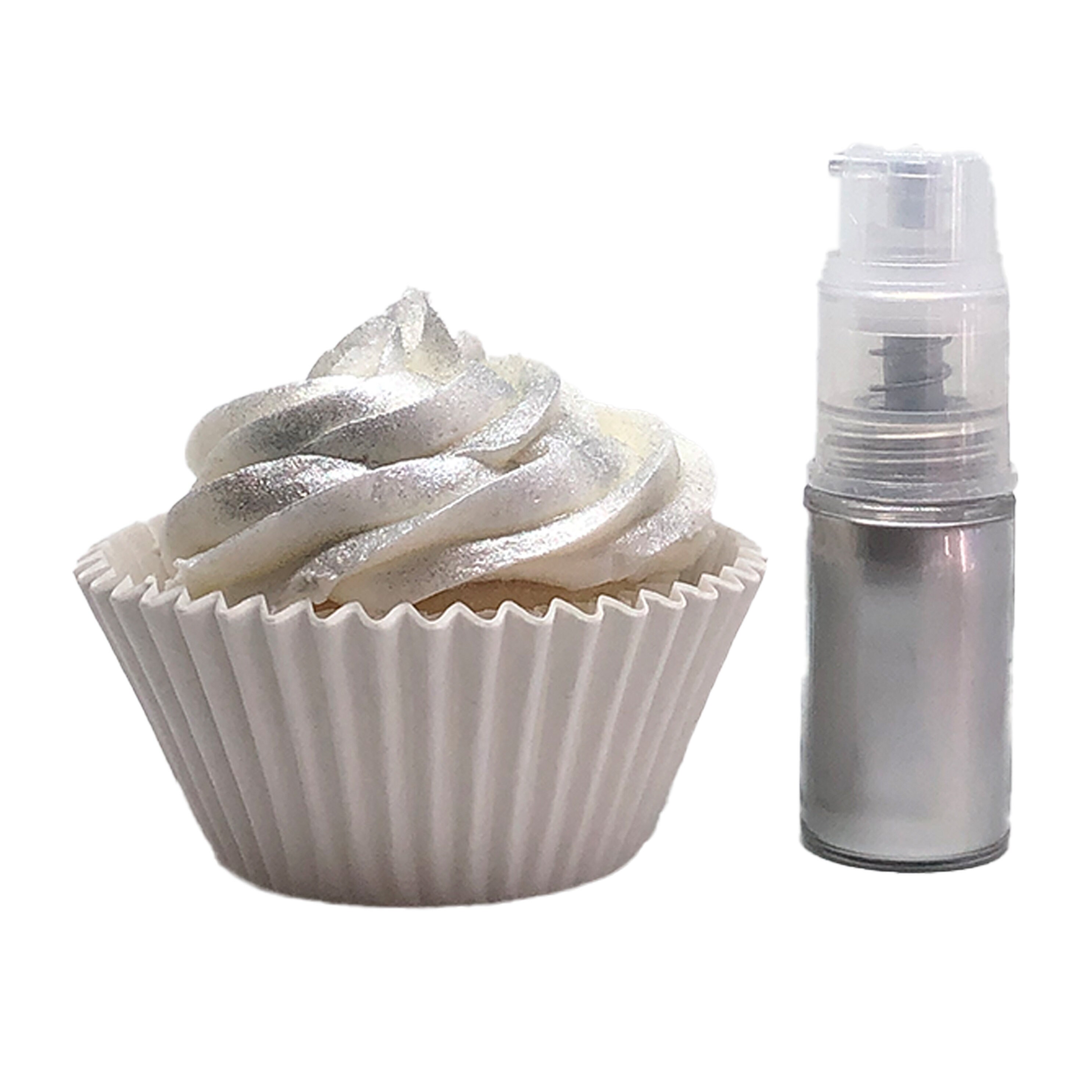 Satin Silver - 100% Edible Deluxe Lustre-Glitter - Halloween from Cake  Craft Company UK