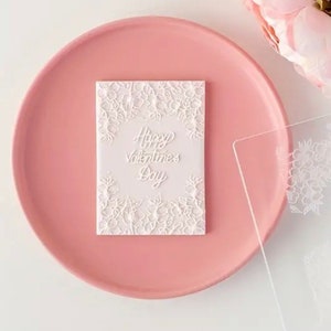 Acrylic cookie cutter embosser, fondant mold, fondant stamp, cookies supplies.” Valentine’s Day ”