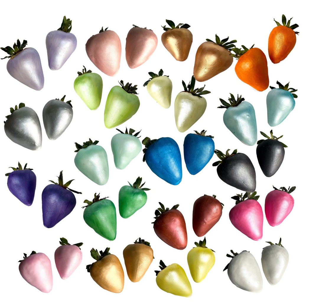 Edible Petal Luster Dust 5 GRAMS Each Jar 2 Pack for Cake Decorating Supplies / Strawberries