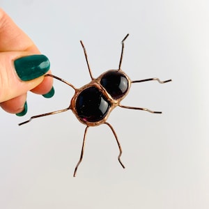 Little Spider stained glass brooch, Spider pin, Spider gifts for friend, Broach Pin Vintage , Modern stained glass decor