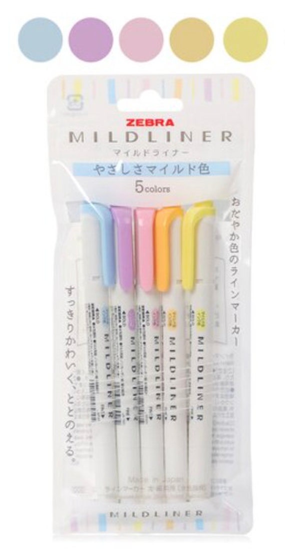 Zebra Mildliner Highlighter Set Neutral Color Highlighters