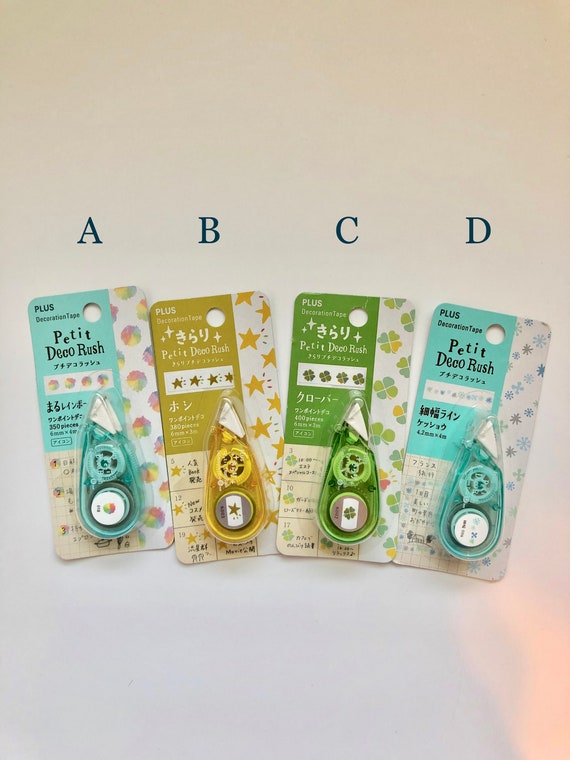 Petit Deco Rush Tapes Clover Star Snowflake Rainbow Etsy
