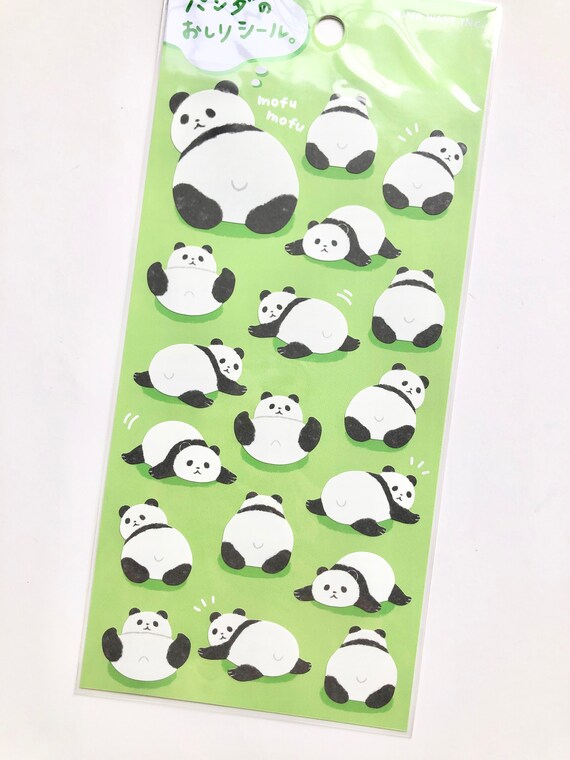 Animal Baby Sticker Flakes  Kawaii Bear and Panda Deco Stickers