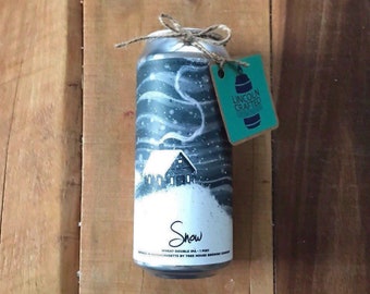 Tree House Brewing "Snow" Craft Beer Candle -  100% Soy Wax - Handmade - Wedding Gift - Groom Gift - DIY - IPA - Made in U.S.A.