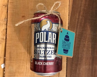 Polar "Black Cherry" Seltzer Craft Candle - 100% Soy Wax - Handmade CANdle - *Scented*- Wedding - diy - Worcester - Made in U.S.A.