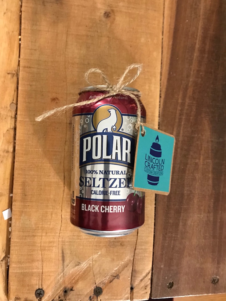 Polar Black Cherry Seltzer Craft Candle 100% Soy Wax Handmade CANdle Scented Wedding diy Worcester Made in U.S.A. image 1