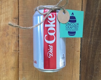 Diet Coke (12 oz) Craft Candle - 100% Soy Wax - *Scented*- Handmade - Wedding Gift - Groom Gift - DIY - coke - Made in U.S.A.