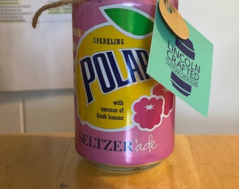 Polar "Raspberry Lime" Seltzer Craft Candle - 100% Soy Wax - Handmade CANdle - *Scented*- Wedding - diy - Worcester - Made in USA