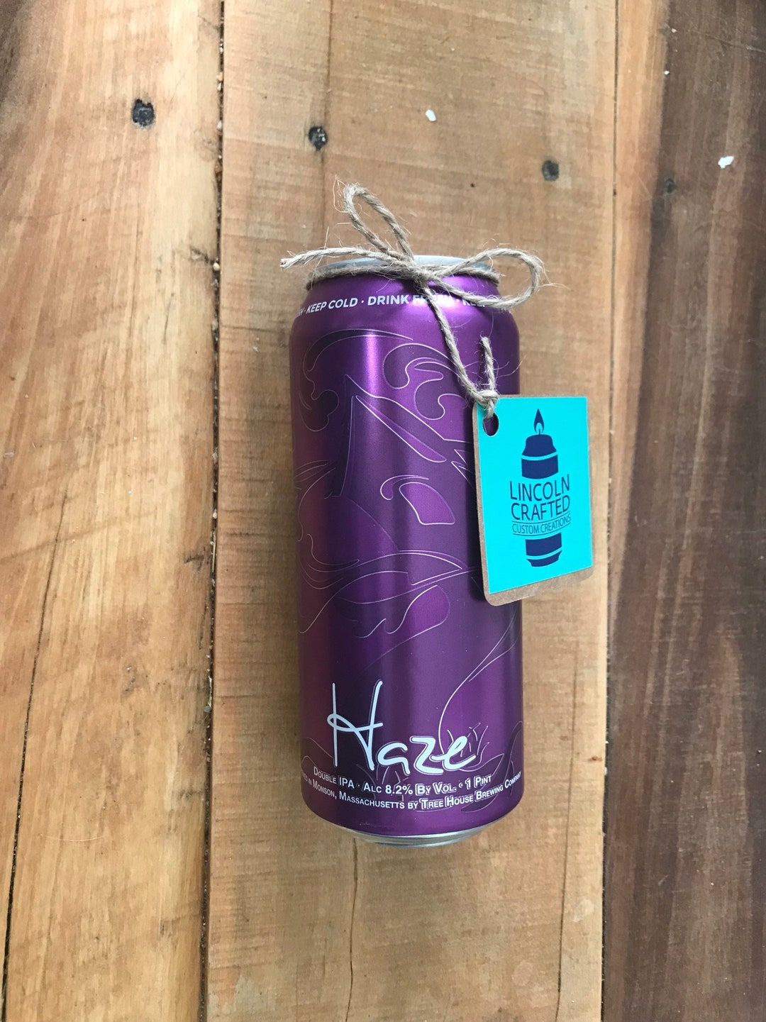 Tree House Brewing haze Craft Beer Candle scented 100 Soy Wax Handmade