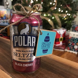 Polar Black Cherry Seltzer Craft Candle 100% Soy Wax Handmade CANdle Scented Wedding diy Worcester Made in U.S.A. image 2