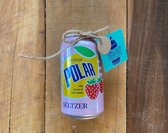 Polar "Strawberry Lemonade" Craft Candle - Polar Seltzerade - Soy CANdle - wedding party gift - DIY - Custom candles - Made in U.S.A.