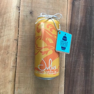 Tree House Brewing &quot;Julius&quot; Craft Beer Candle - USA Made - 100% Soy Wax - *Scented* - Homemade - Wedding Gift - DIY - IPA - Made in U.S.A.