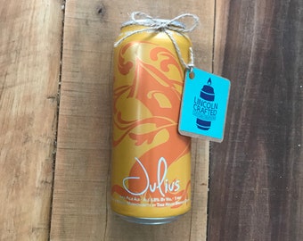 Tree House Brewing "Julius" Craft Beer Candle - USA Made - 100% Soy Wax - *Scented* - Homemade - Wedding Gift - DIY - IPA - Made in U.S.A.