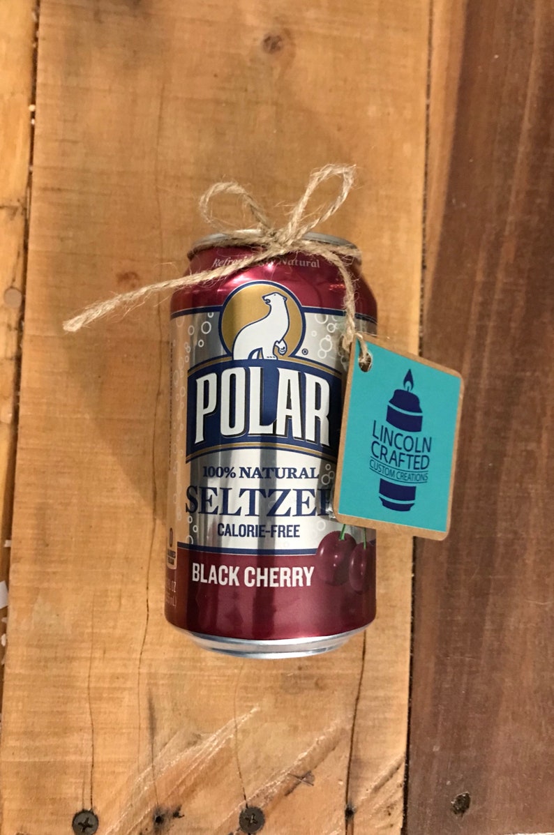 Polar Black Cherry Seltzer Craft Candle 100% Soy Wax Handmade CANdle Scented Wedding diy Worcester Made in U.S.A. image 4