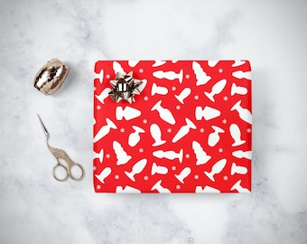 Butt Plug Gift Wrap Christmas Gift Wrap