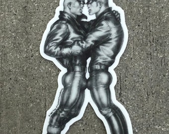 Tom of Finland Leather Duo Sticker