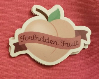Forbidden Fruit Peach Sticker